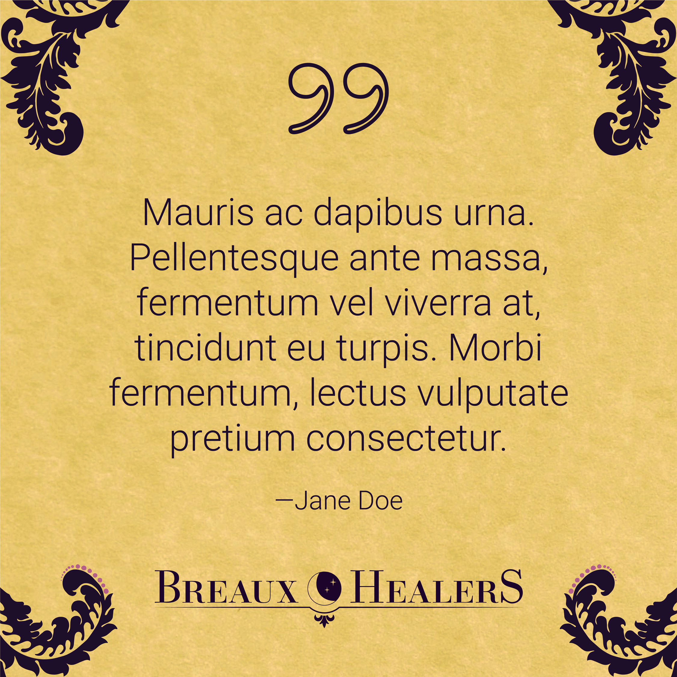 Breaux Healers social media icon