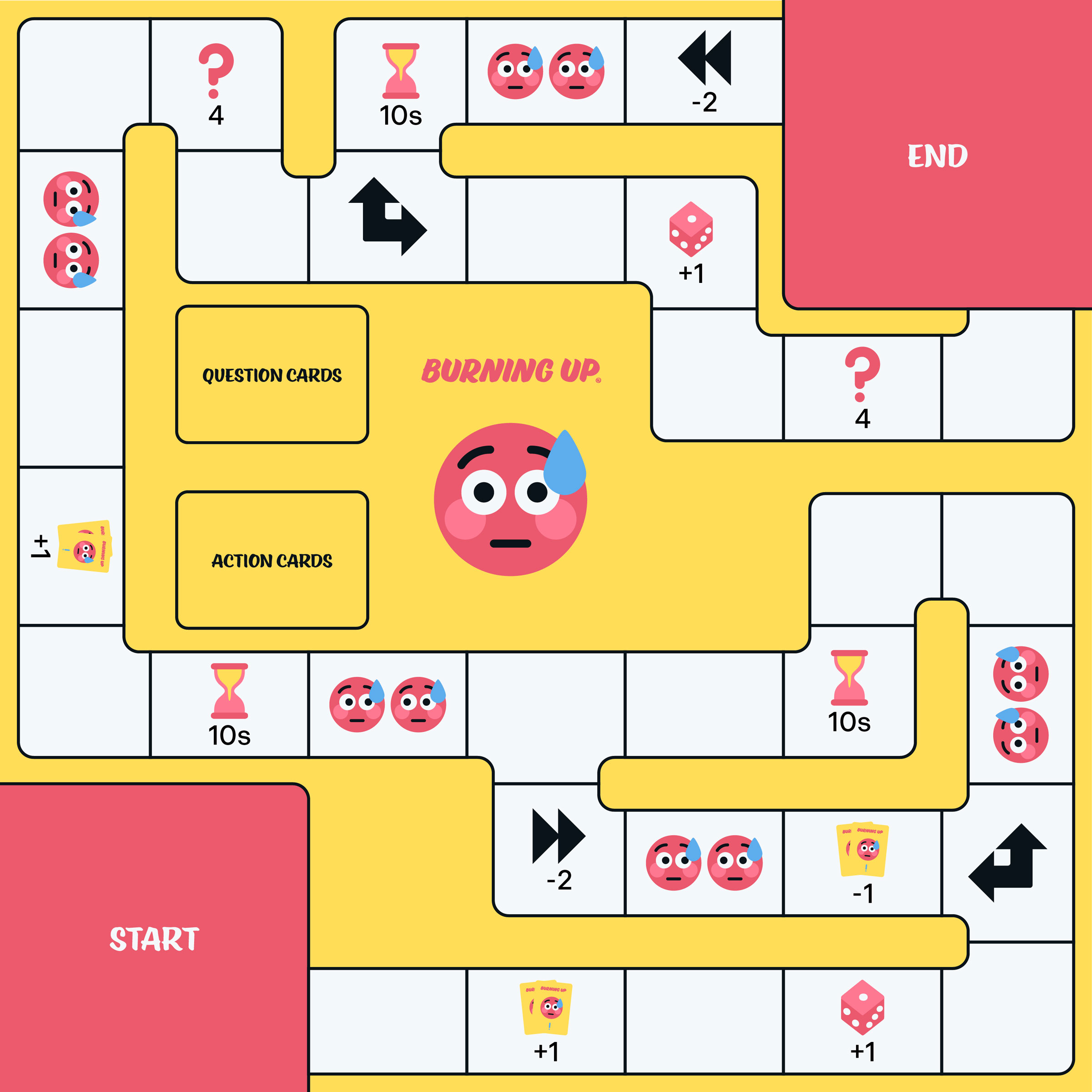 Game board, short side