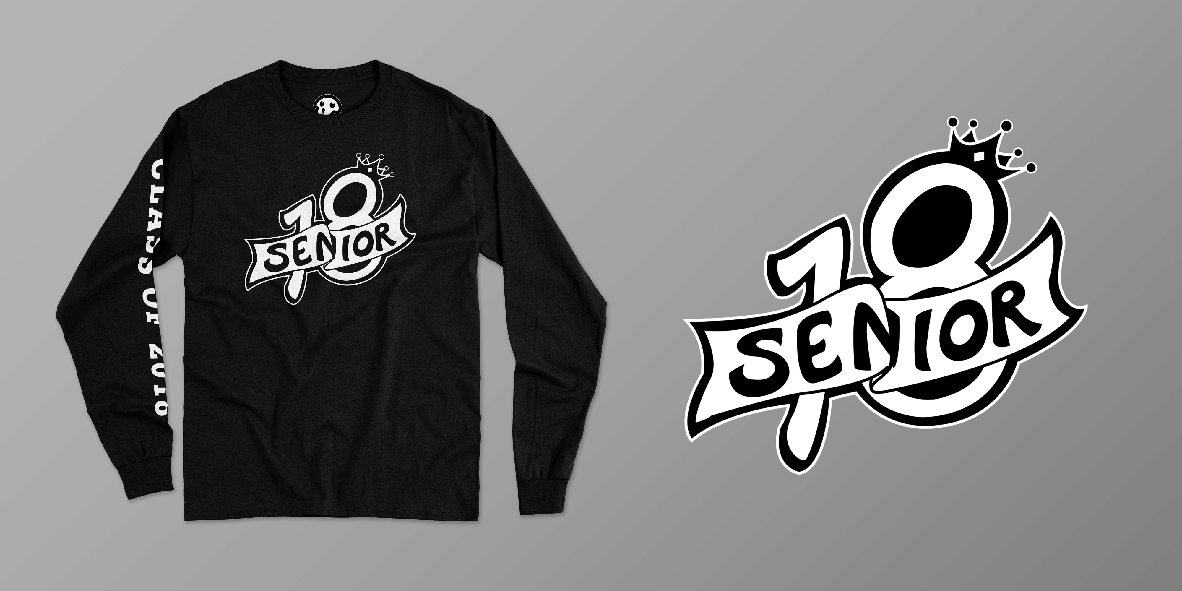 Class of '18 senior shirt poster