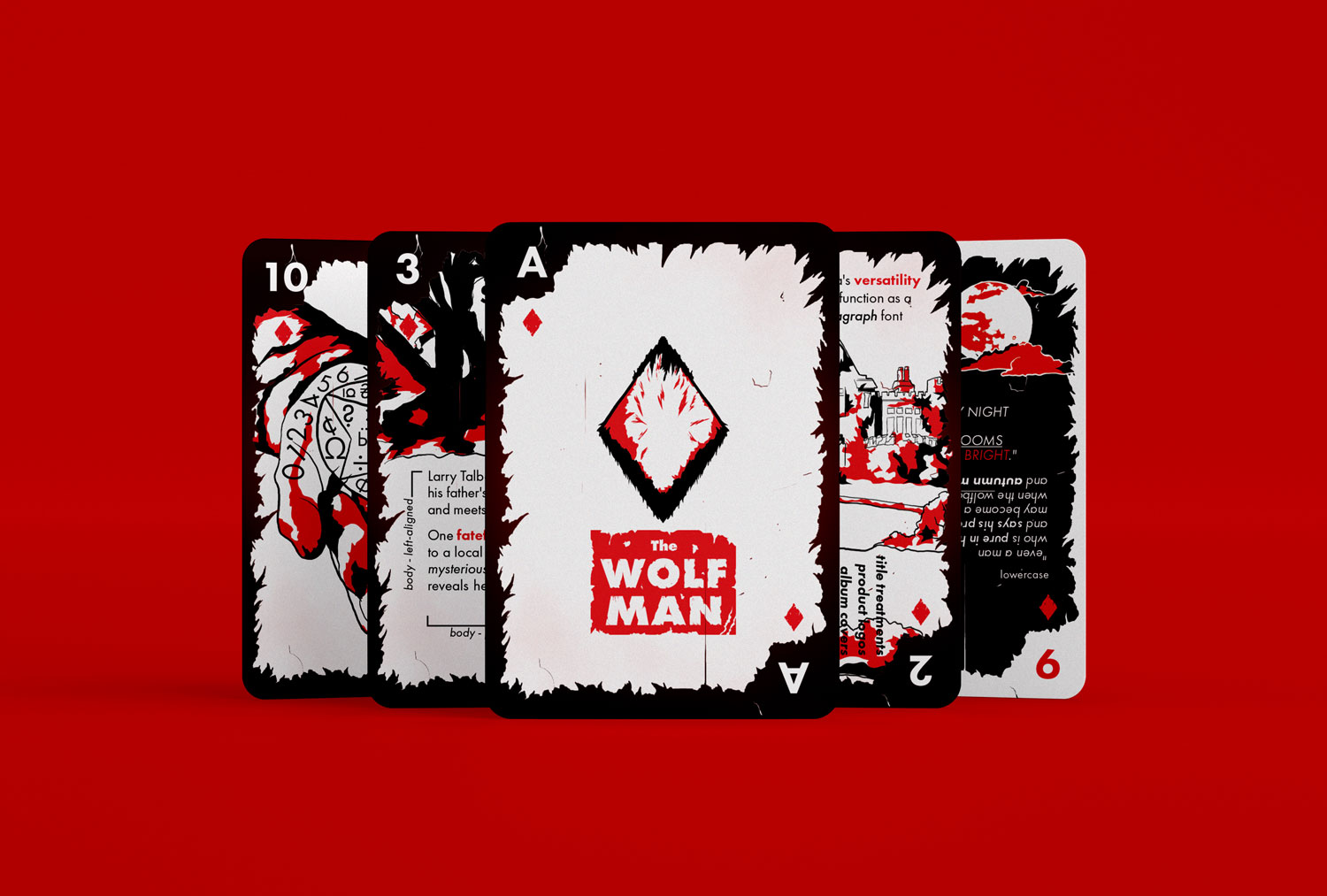 Faces of Fear playing cards