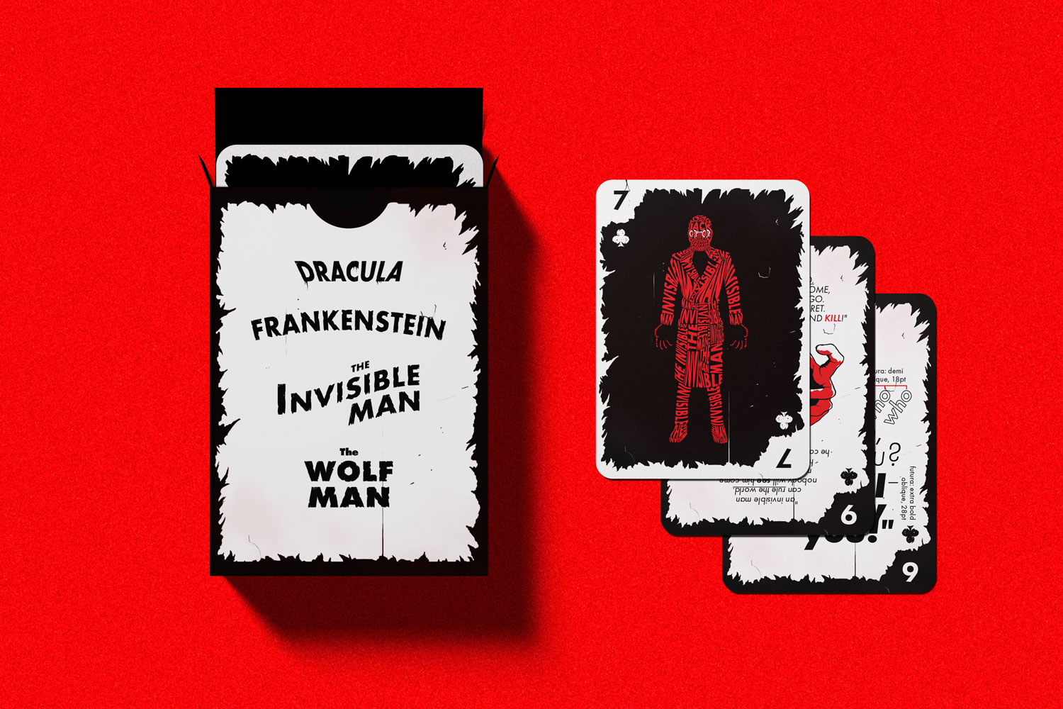 Faces of Fear box and playing cards