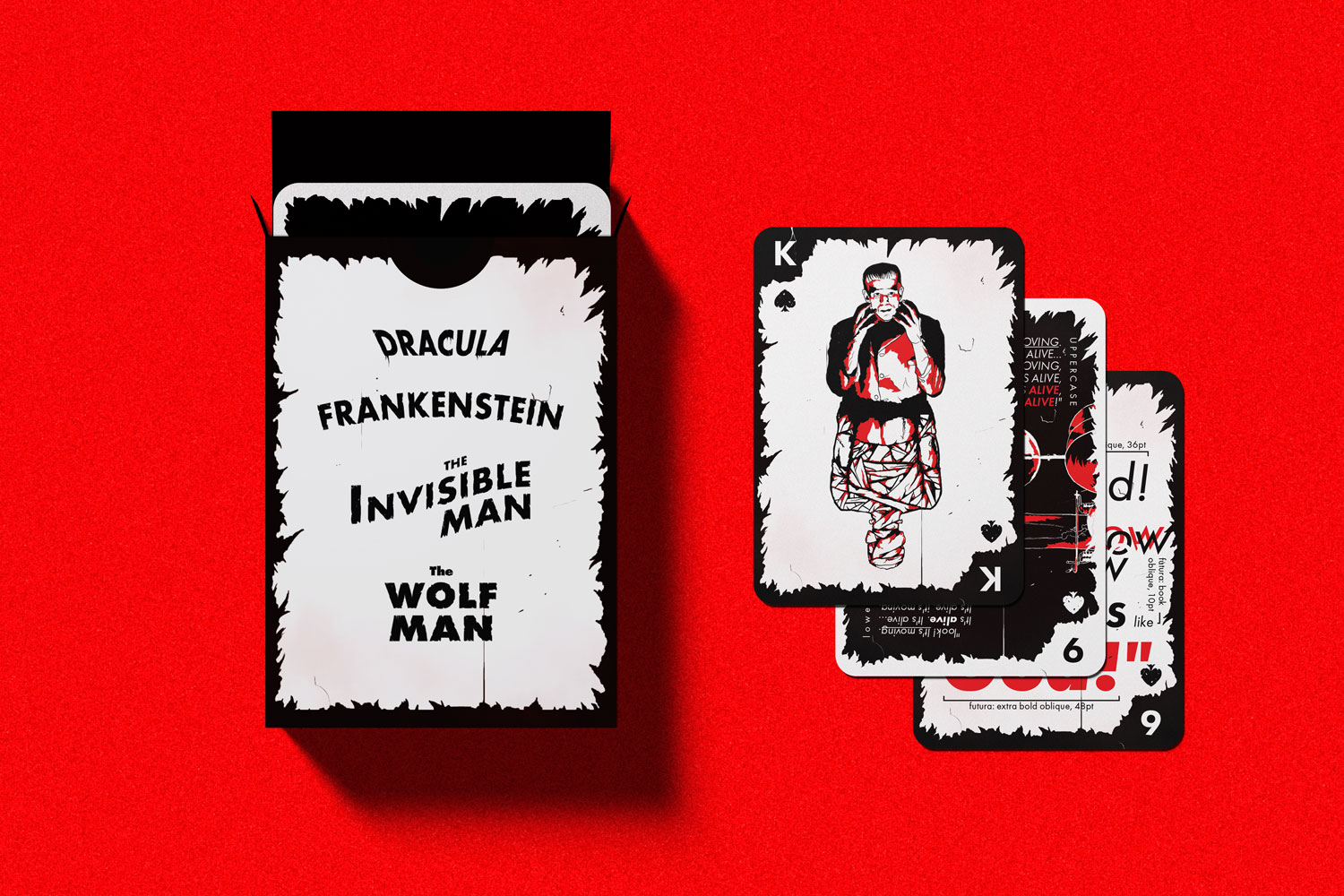 Faces of Fear box and playing cards