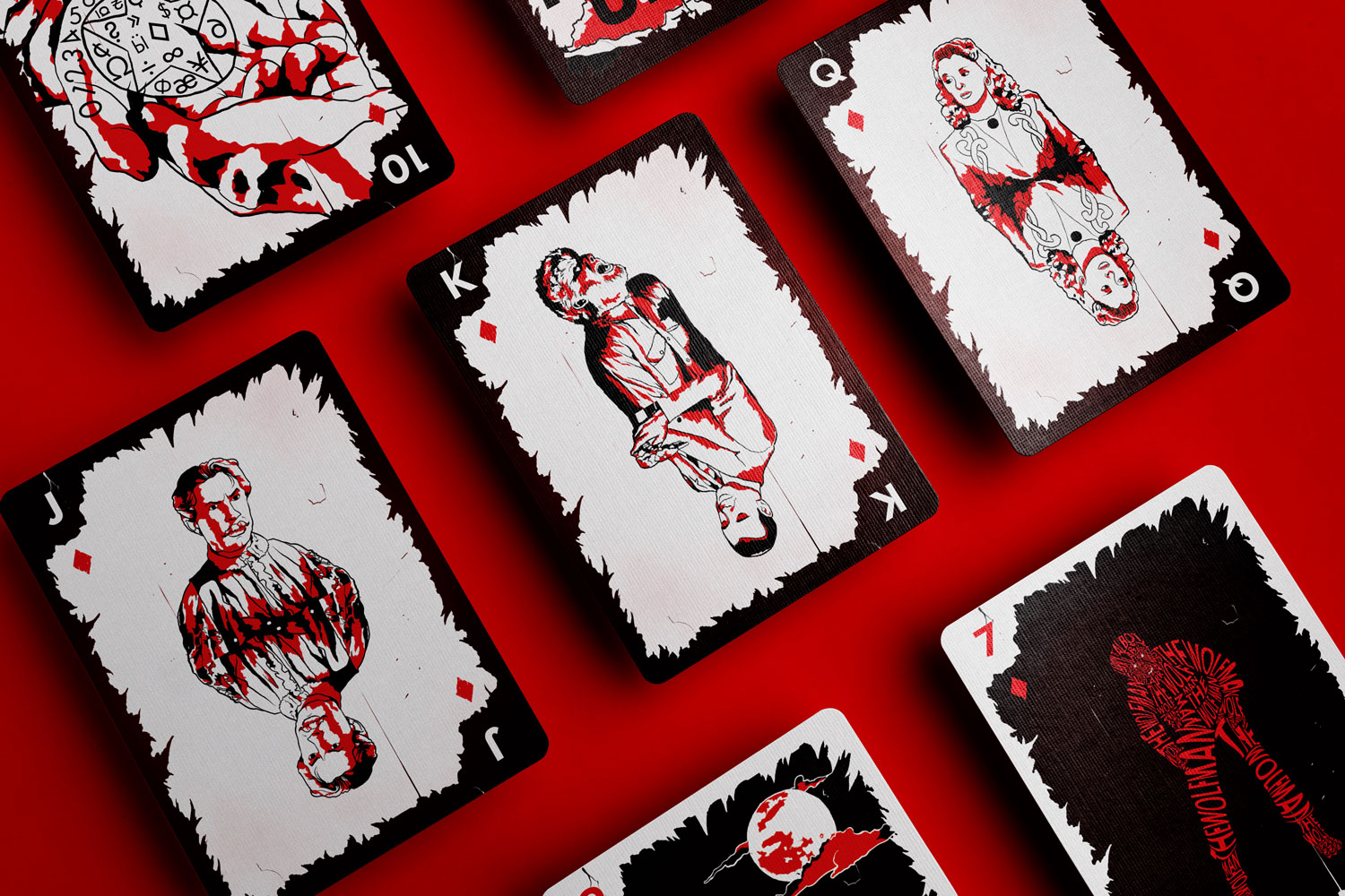 Faces of Fear playing cards