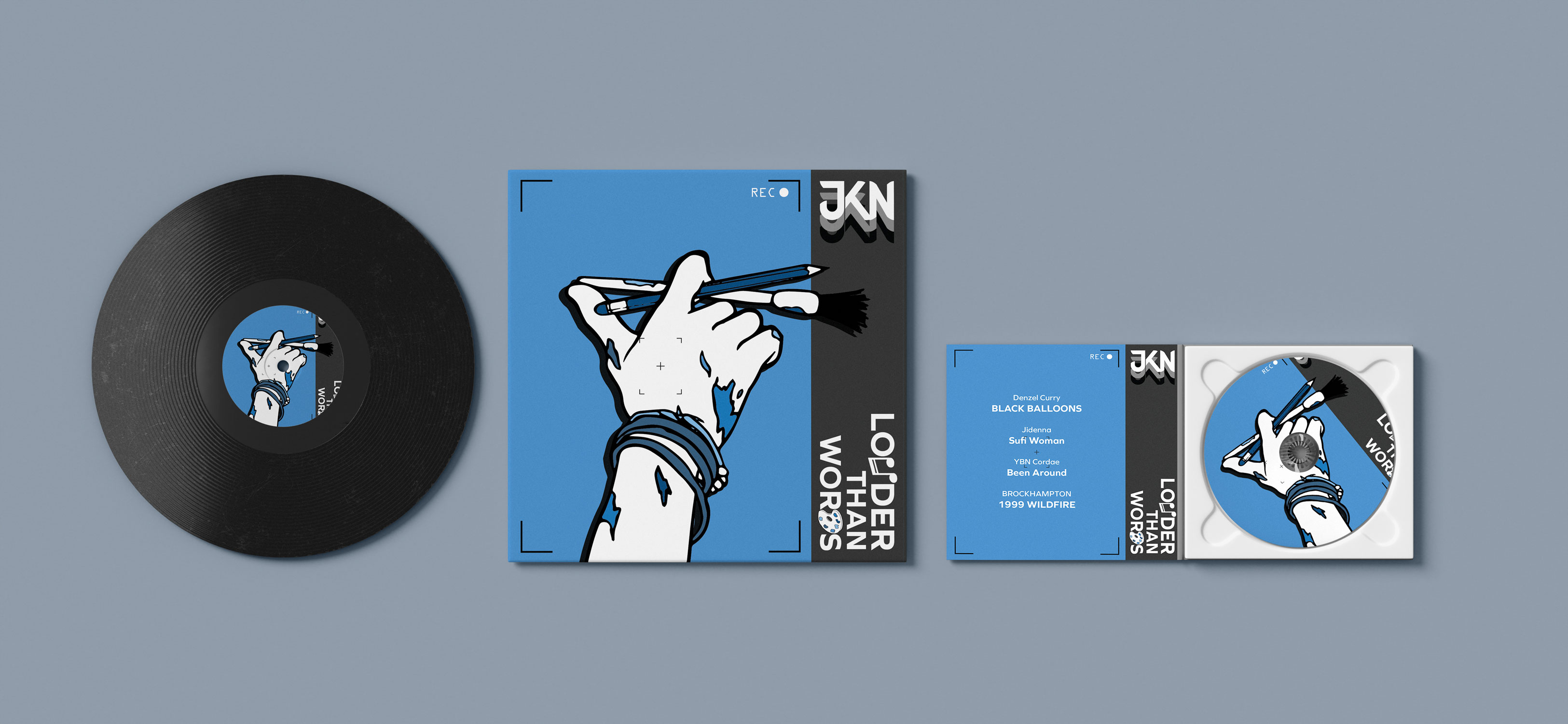 Louder Than Words vinyl, vinyl cover, cd case