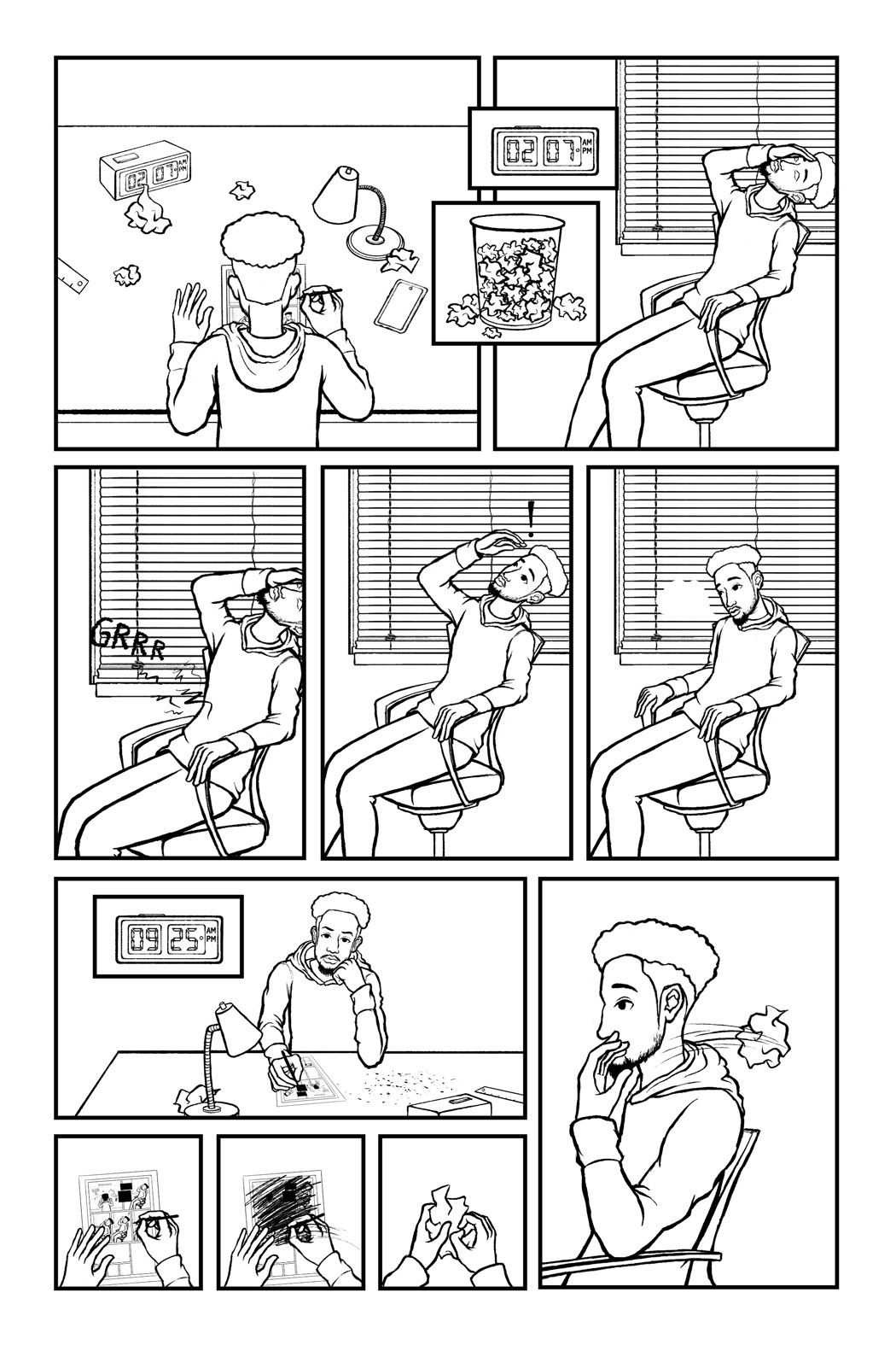 Perfectionist page 1 inked