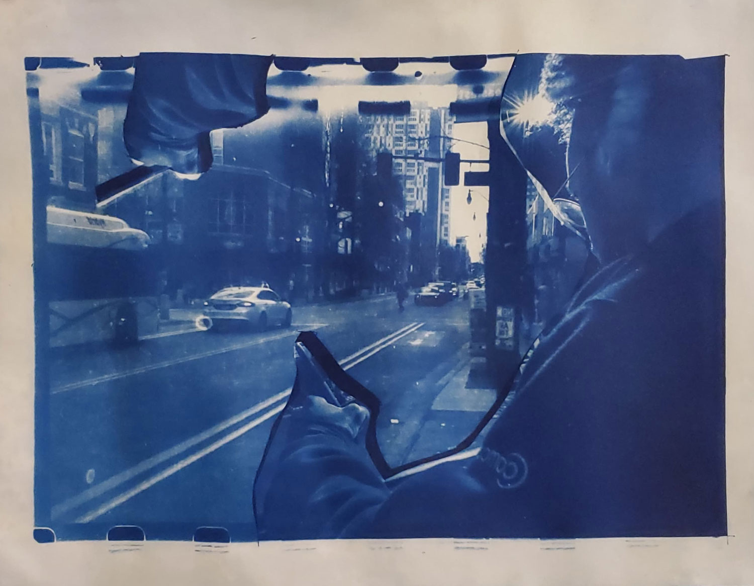 Green & Sixth REMIX cyanotype