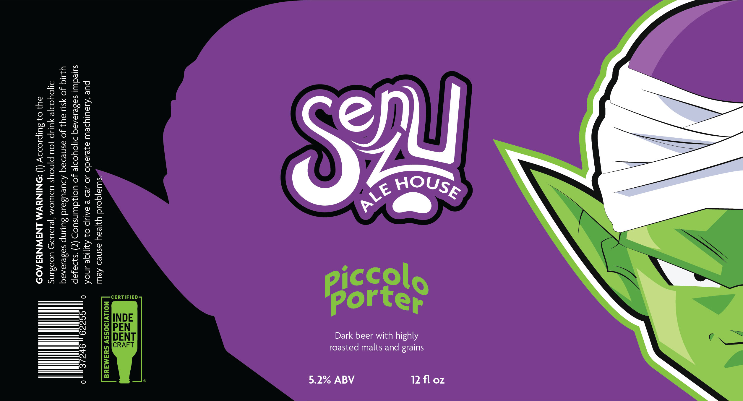 Senzu Ale House initial beer label