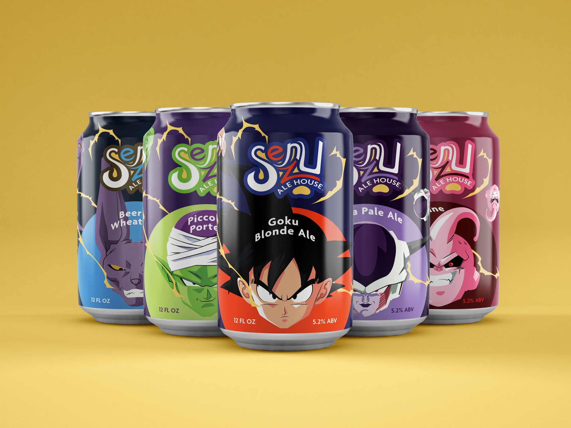 Senzu Ale House beer cans