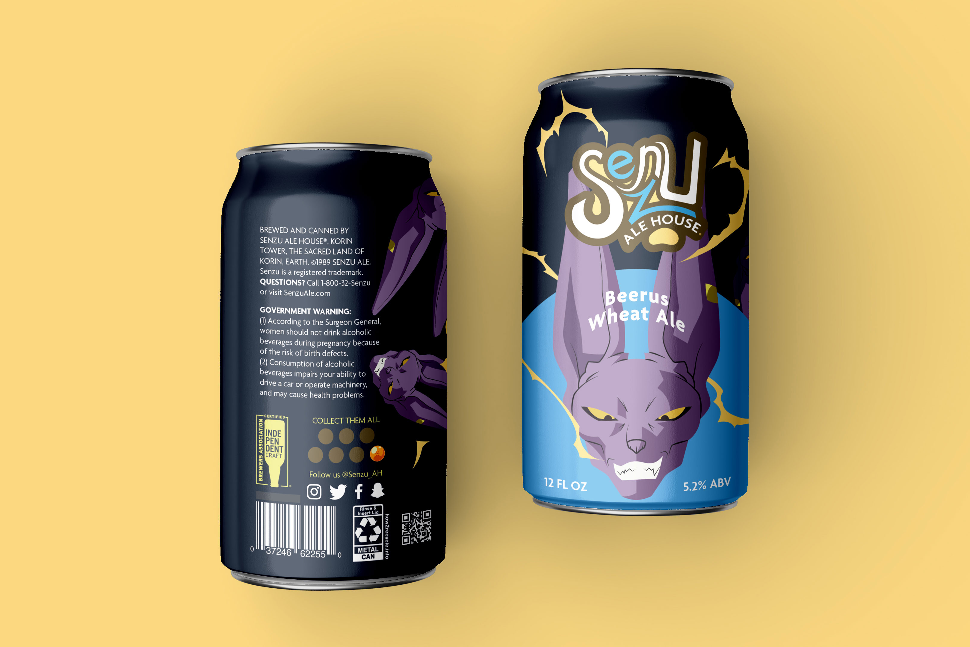 Senzu Ale House beer cans