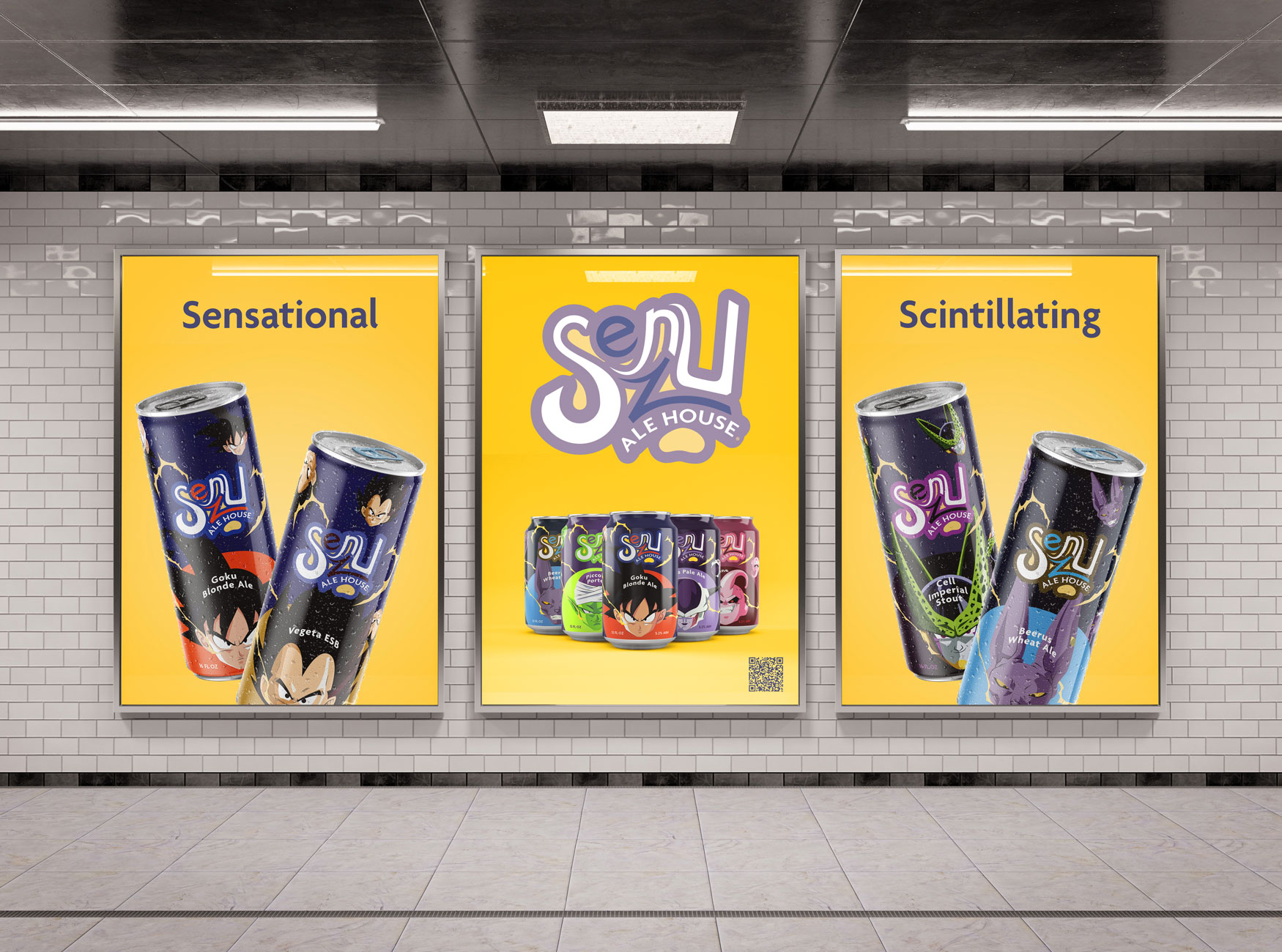 Senzu Ale House OOH billboard